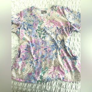 UA butter soft stretch scrub top